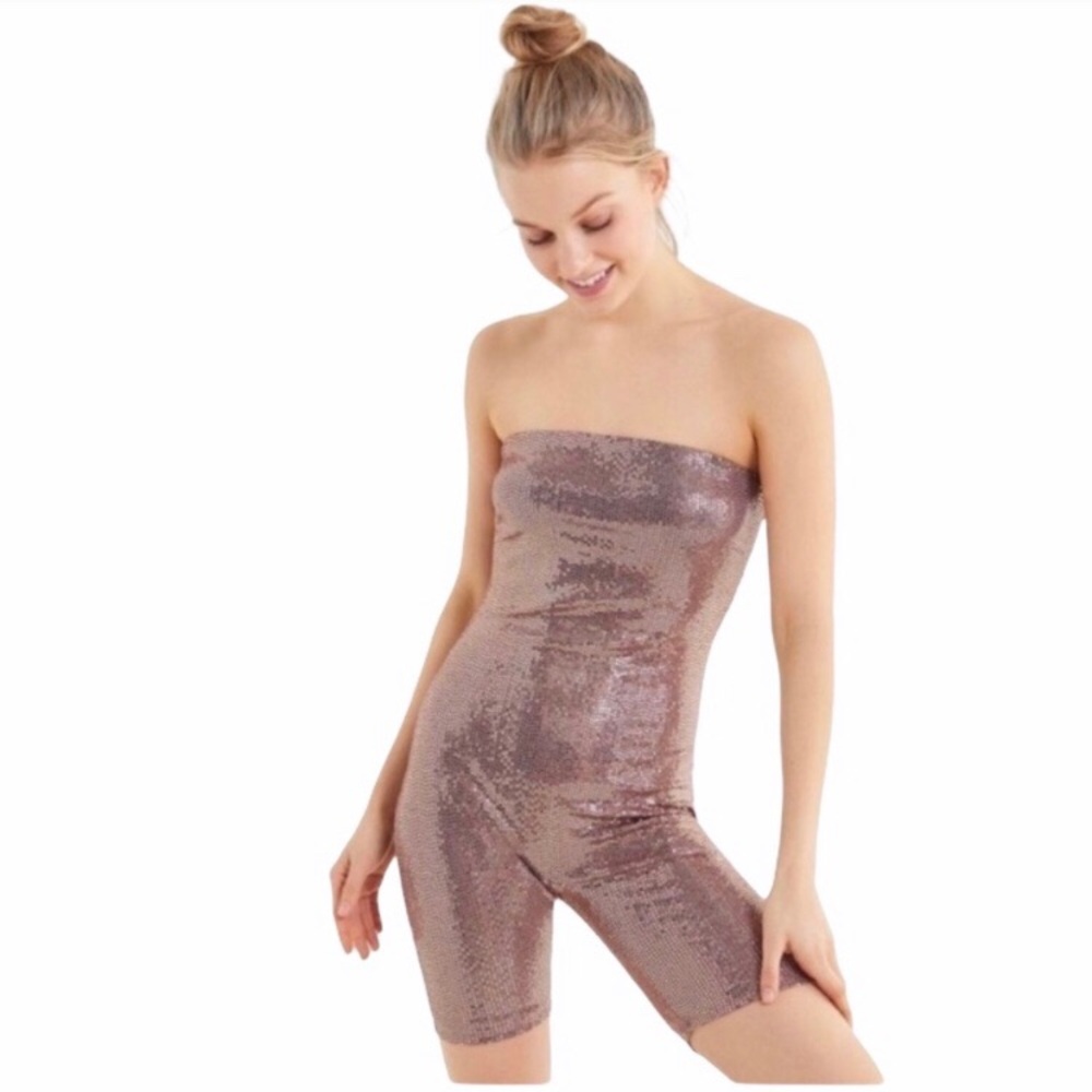 NWOT UO Out From Under Jane Sequin Romper